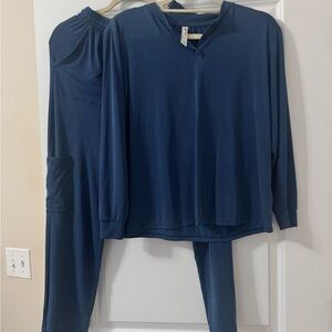 Flora Nikrooz Slate Blue Lounge Set